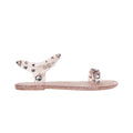 Holster Women's Glitz Strappy Sandals in Clear Rose Glitter Holster Fashion